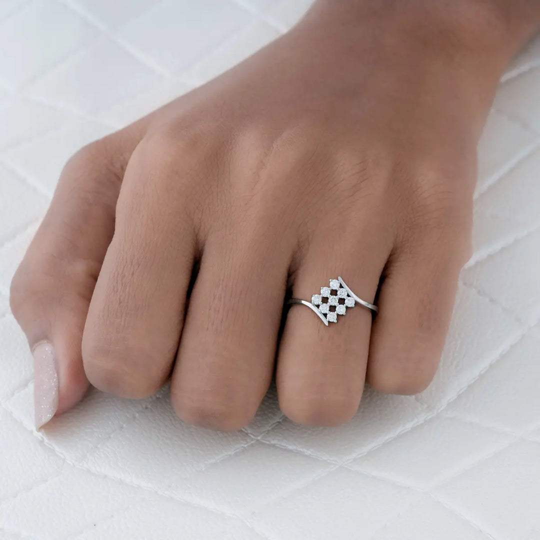 Regalia Grid Diamond Ring