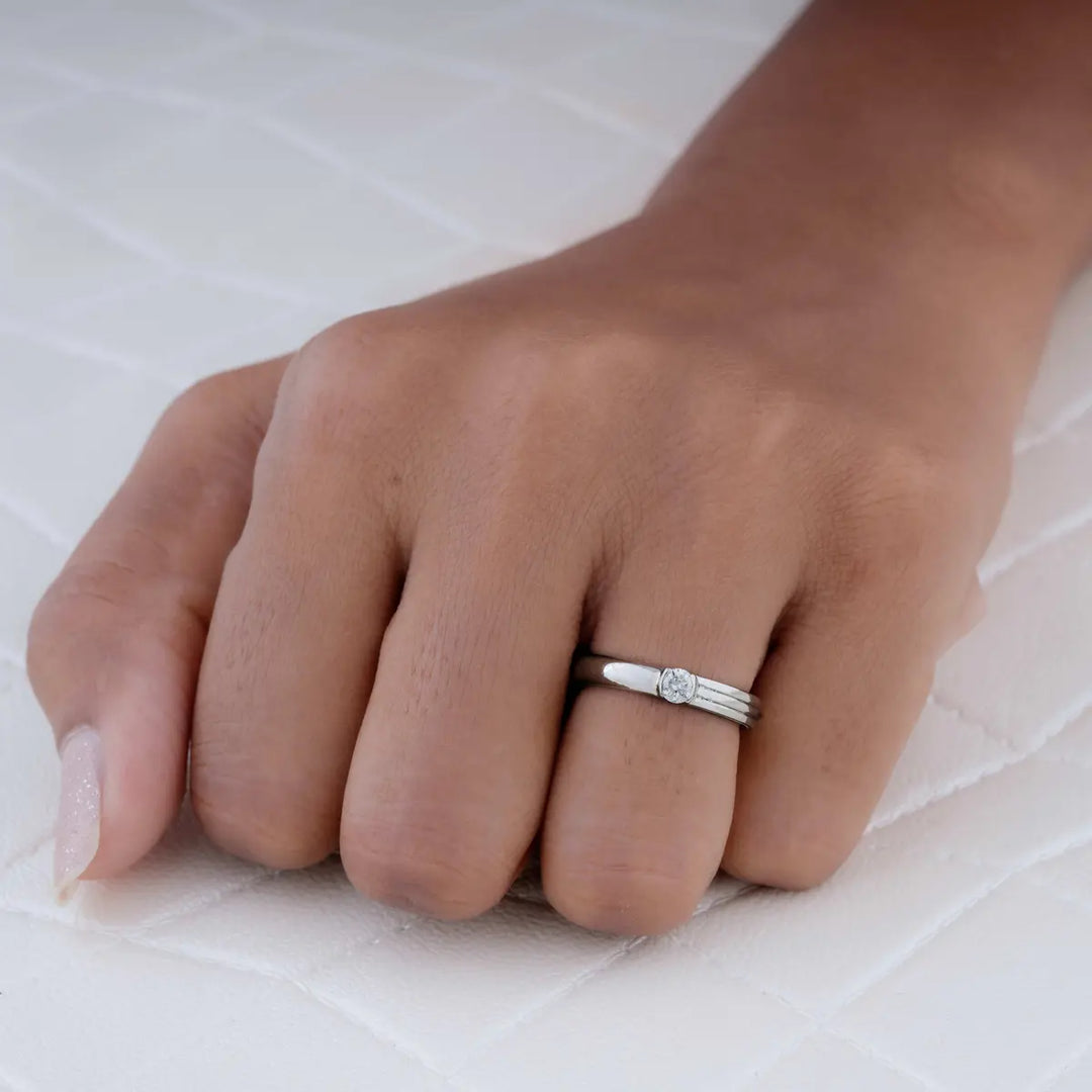 The Triline Solitaire Ring