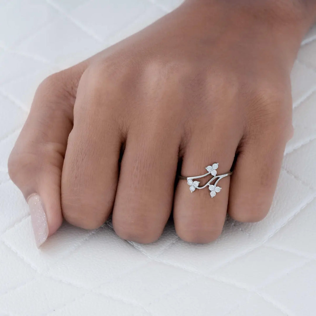 Twilight Trillium Diamond Ring