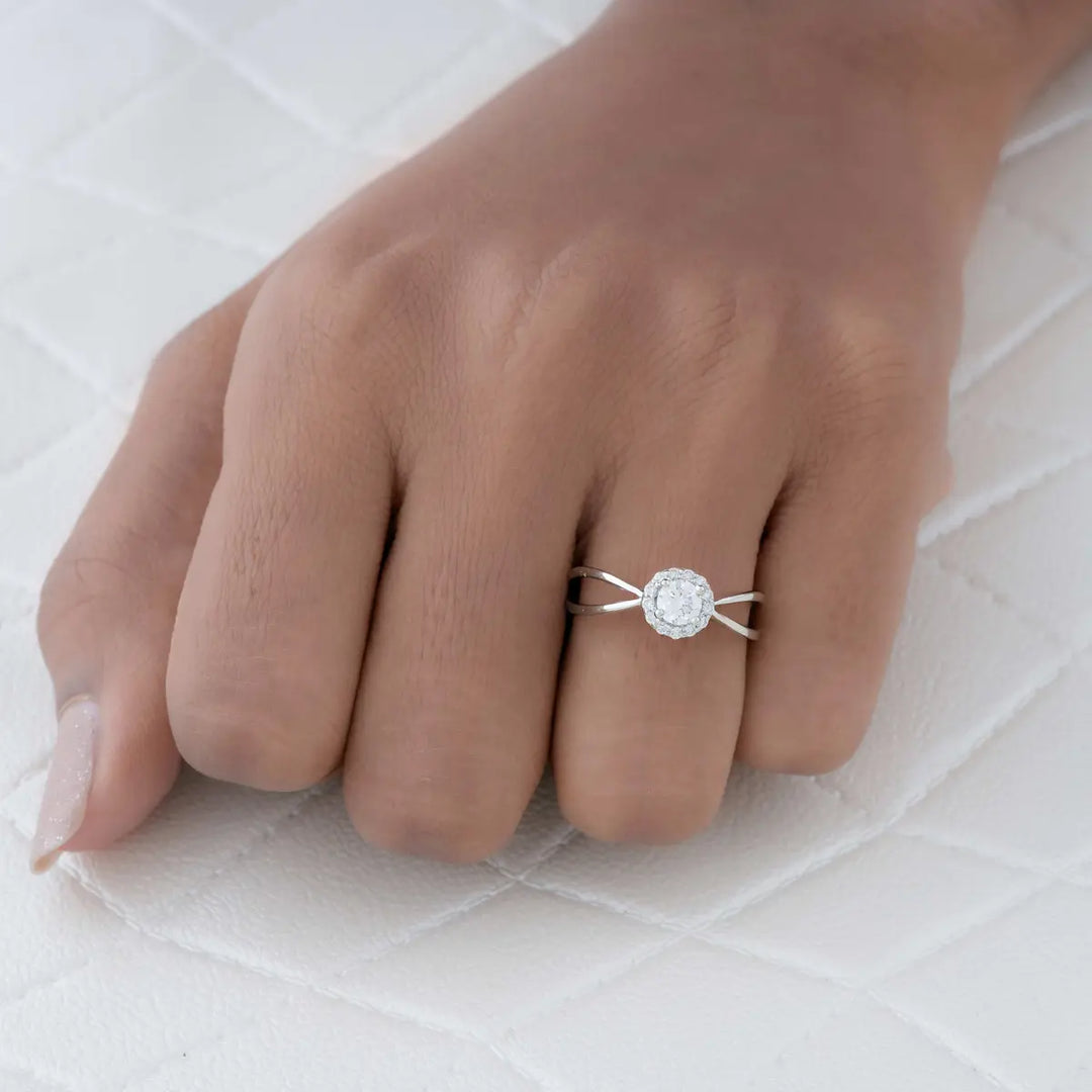 Radiant Halo Love Ring