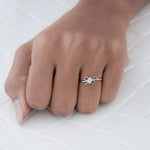 Load image into Gallery viewer, Flora Charm Petite Diamond Ring
