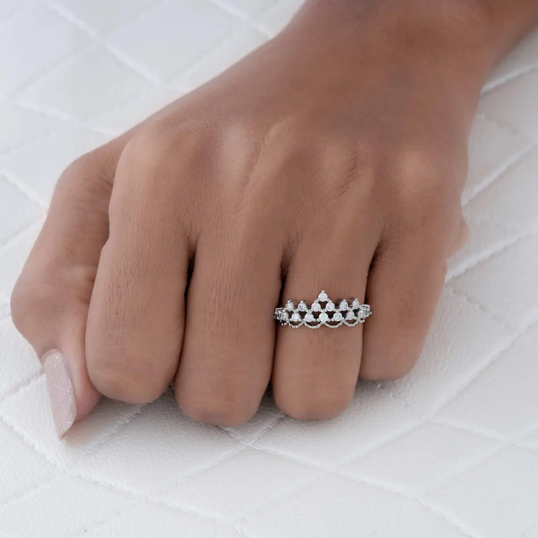 Regal Radiance Tiara Ring
