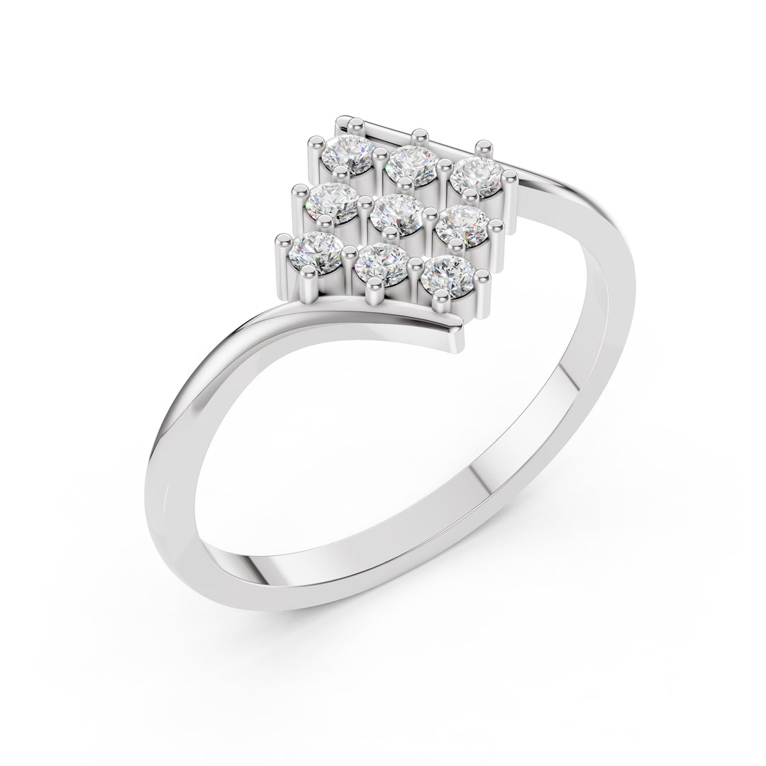 Regalia Grid Diamond Ring