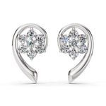 Load image into Gallery viewer, Petal Curl Diamond Earrings
