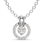 Load image into Gallery viewer, Celestia Halo Pendant-With chain
