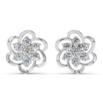 Load image into Gallery viewer, Blossam Halo Diamond Studs
