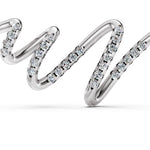 Load image into Gallery viewer, Diamond Script Curve-With chain
