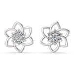 Load image into Gallery viewer, Aarvi Floral Diamond Studs
