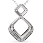 Load image into Gallery viewer, A Dance of Diamonds and Angles-With chain
