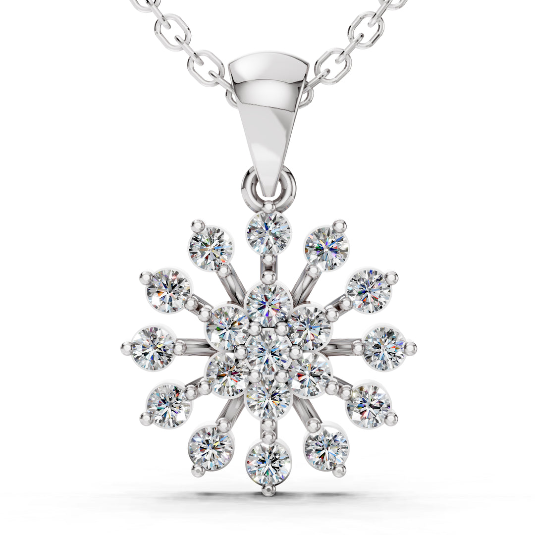 Snowfall Spark Pendant-With chain