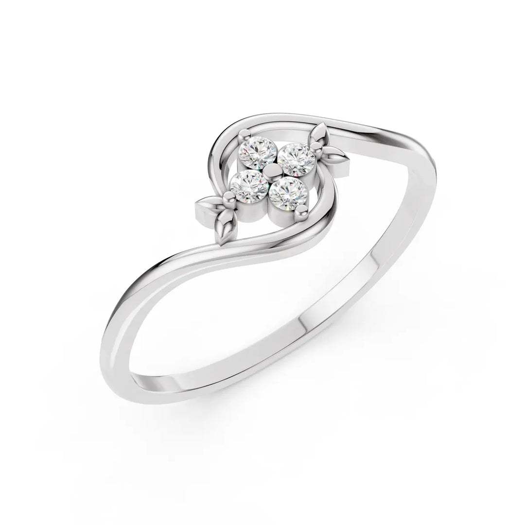 Petal Bloom Diamond Ring