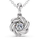 Load image into Gallery viewer, Celestia Bloom Diamond Pendant-With chain
