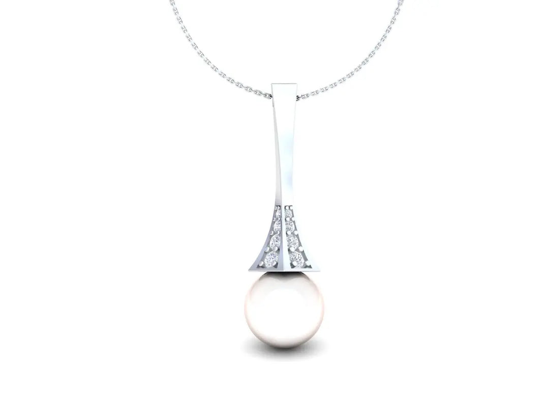 The Embrace of Dusk and Dawn in a Silver Tear-With chain
