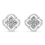 Load image into Gallery viewer, Aurelia Clover Diamond Studs

