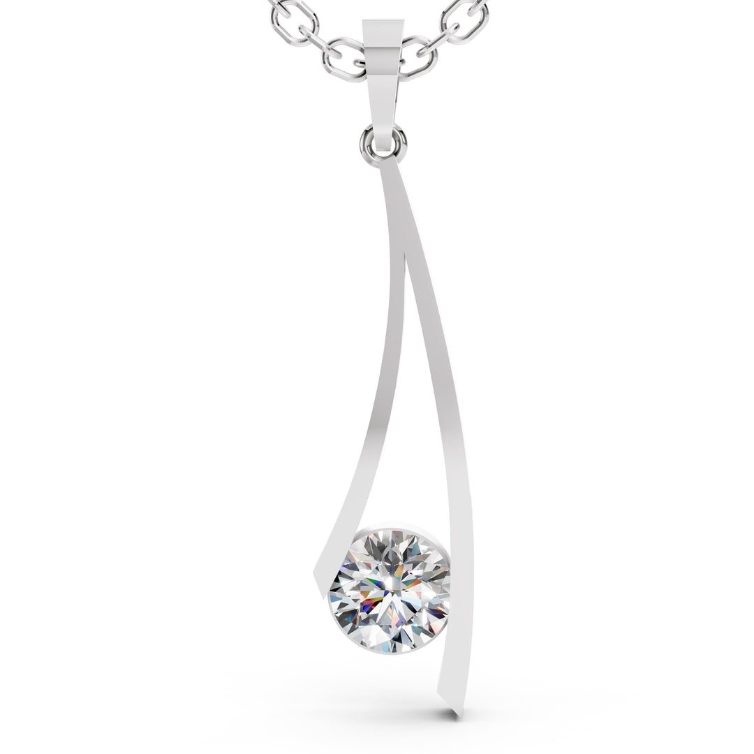 The Aurora Glide Pendant-With chain