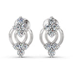 Load image into Gallery viewer, Graceful Twin Hook Diamond Earrings
