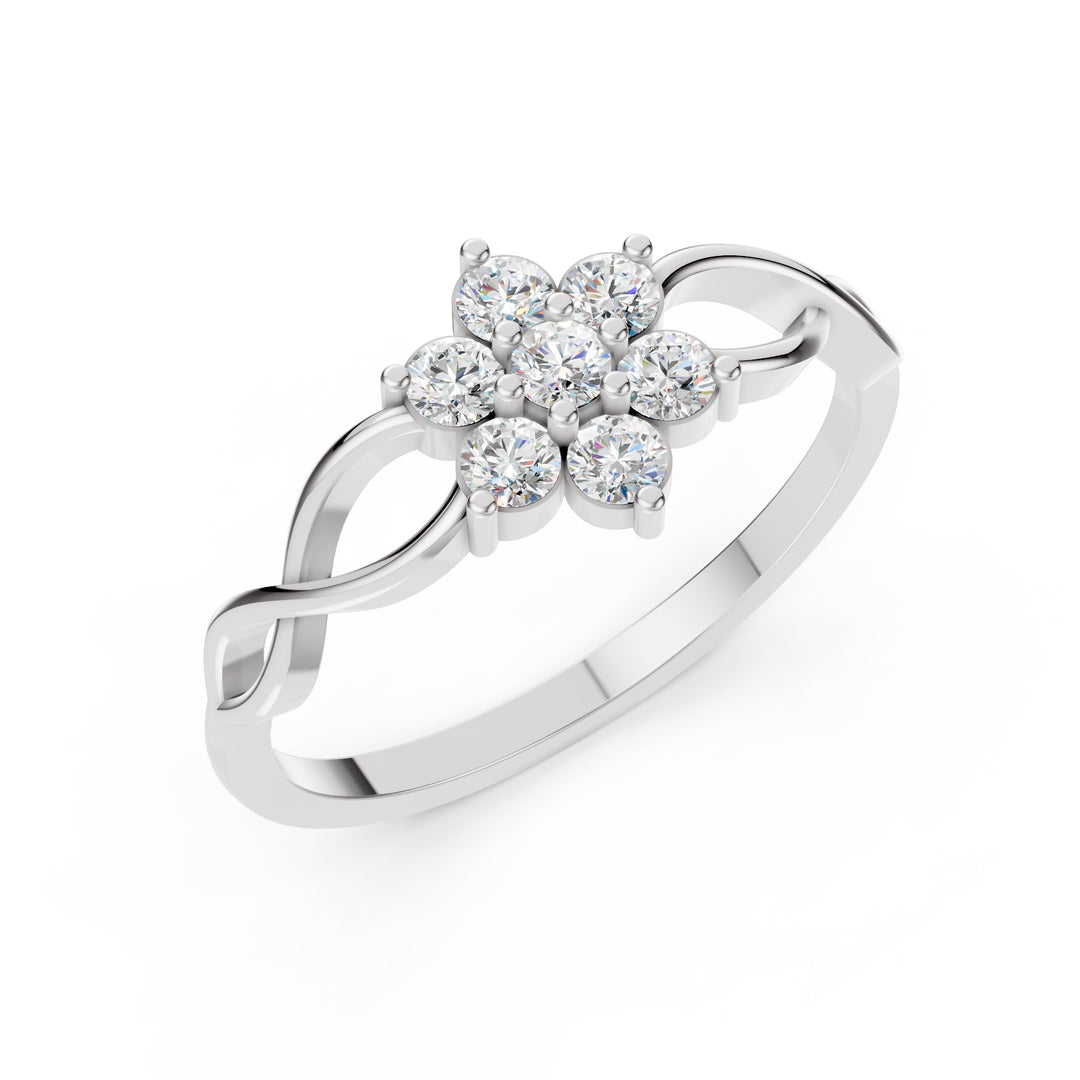 Infinity Blossom Diamond Ring
