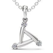 Astra Geometric Diamond Pendant -With chain