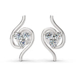 Load image into Gallery viewer, Twilight Curl Diamond Earrings
