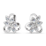 Load image into Gallery viewer, Blossam Petal Diamond Earrings
