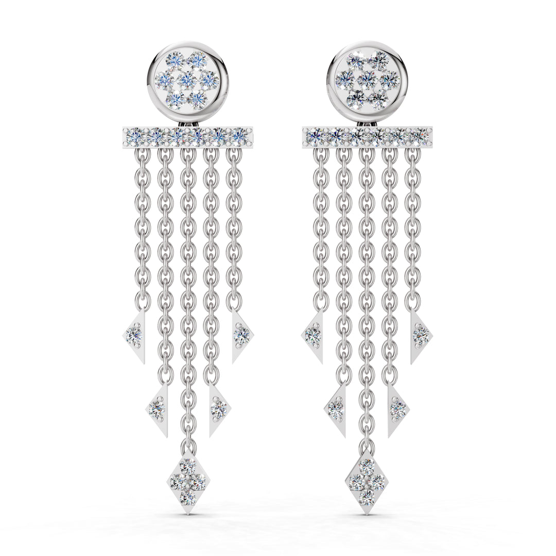 Zariya Diamond Cascade Earrings