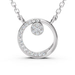 Load image into Gallery viewer, The Eclipse Halo Pendant-With chain
