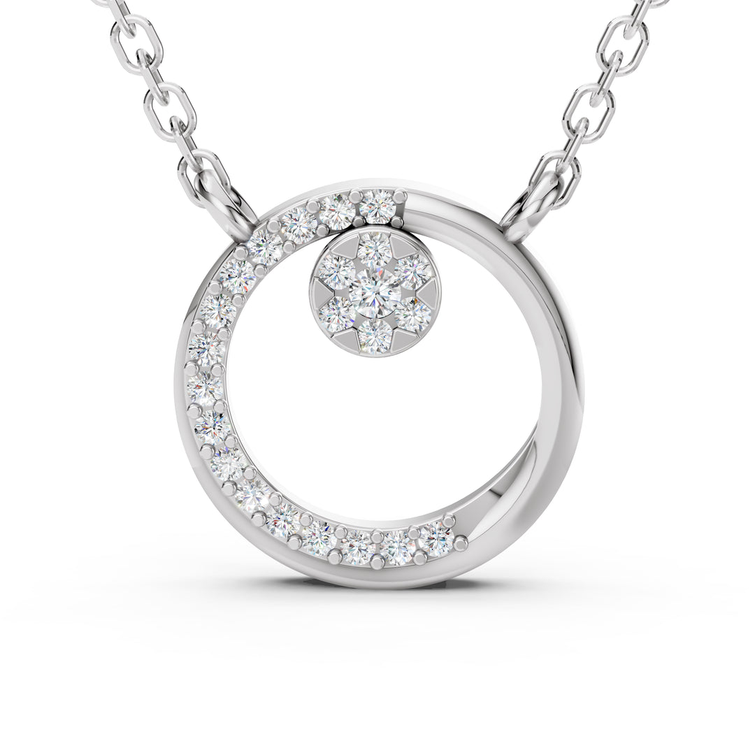 The Eclipse Halo Pendant-With chain