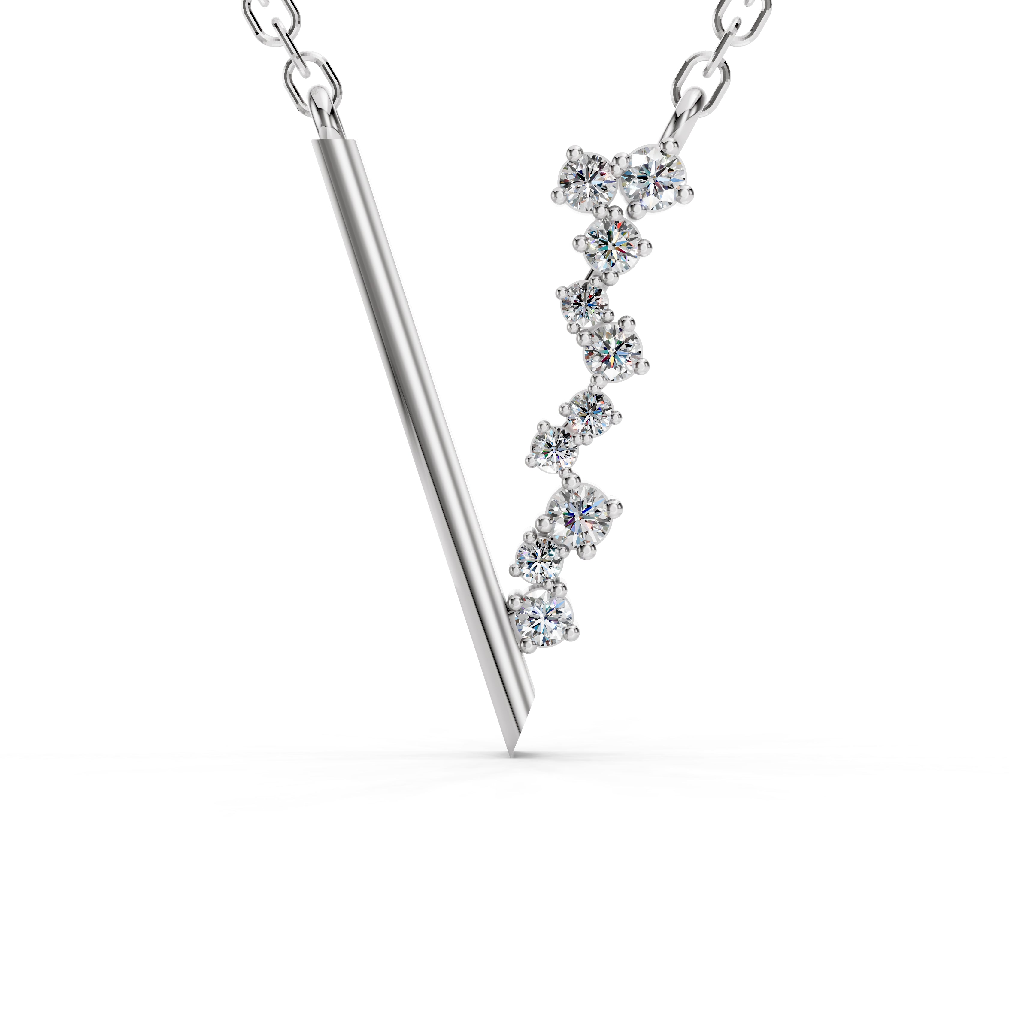 The Prism Line Pendant-With chain