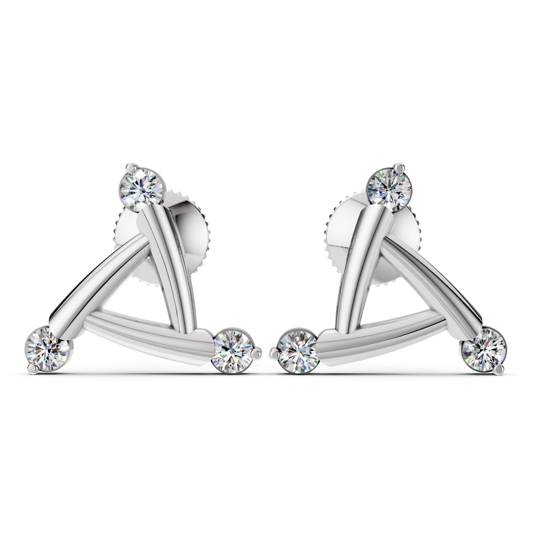 Astra Geometric Diamond Studs