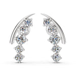 Load image into Gallery viewer, Eligant Diamond Climber  Earrings
