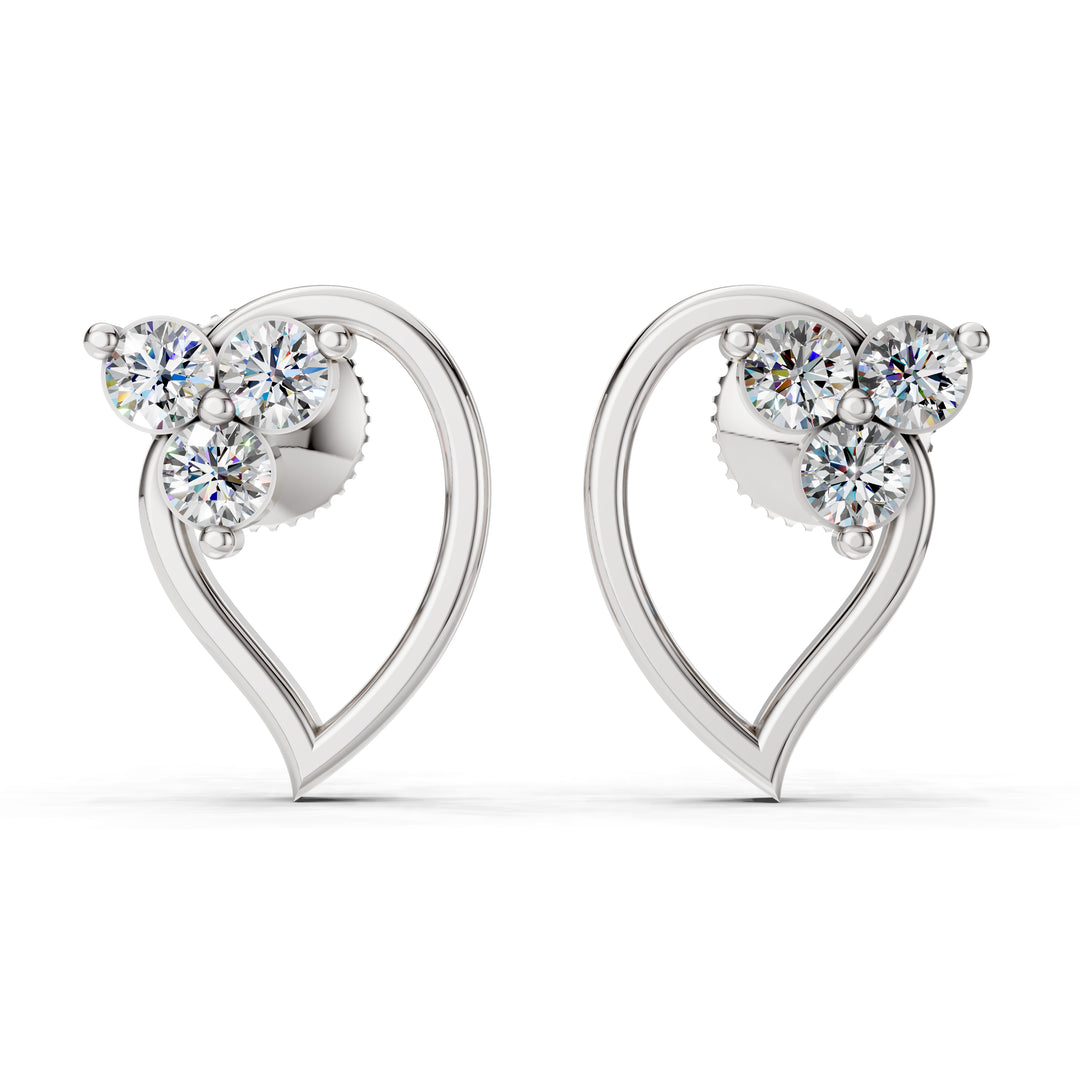 Blush Dew Diamond Earrings