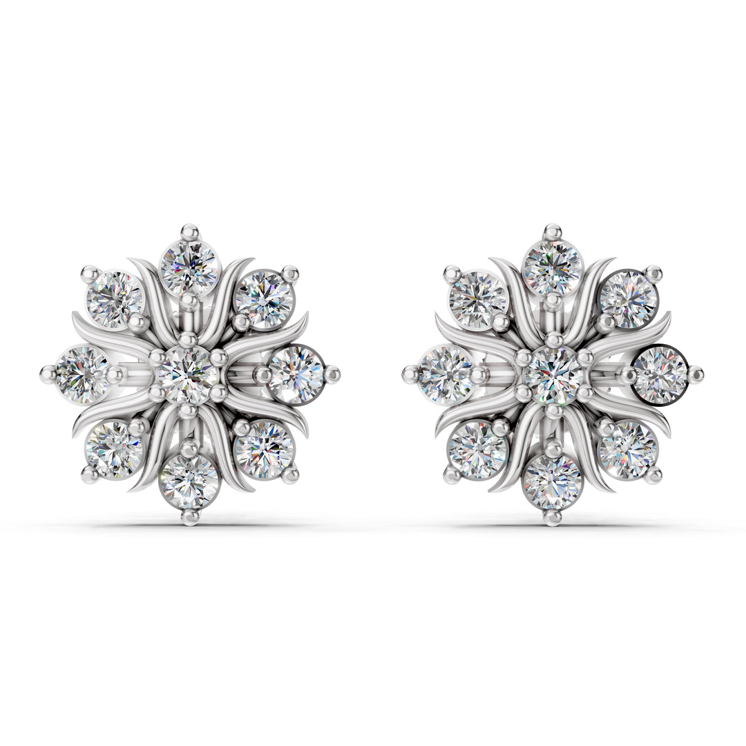 Celestial Bloom Diamond Studs