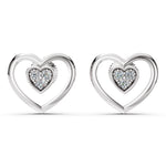 Load image into Gallery viewer, Sweetheart Diamond Stud Earrings

