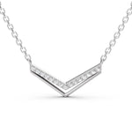 Load image into Gallery viewer, Viora V-Pendant-With chain
