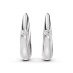 Load image into Gallery viewer, Dew Drop Minimal Stud Hoops
