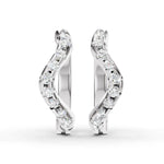 Load image into Gallery viewer, Twist Aura Diamond Hoops
