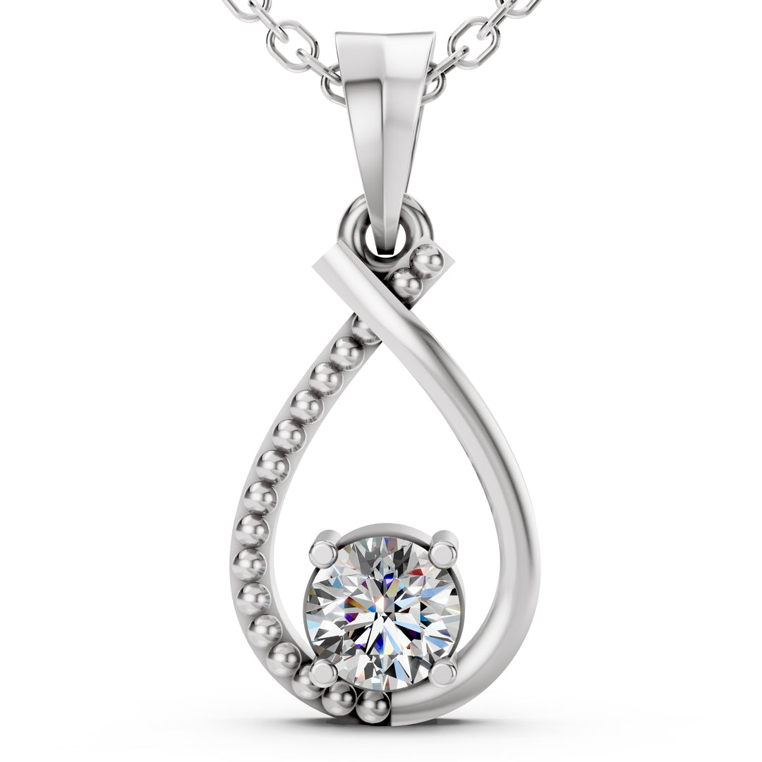 Tear of Grace Diamond Pendant-With chain