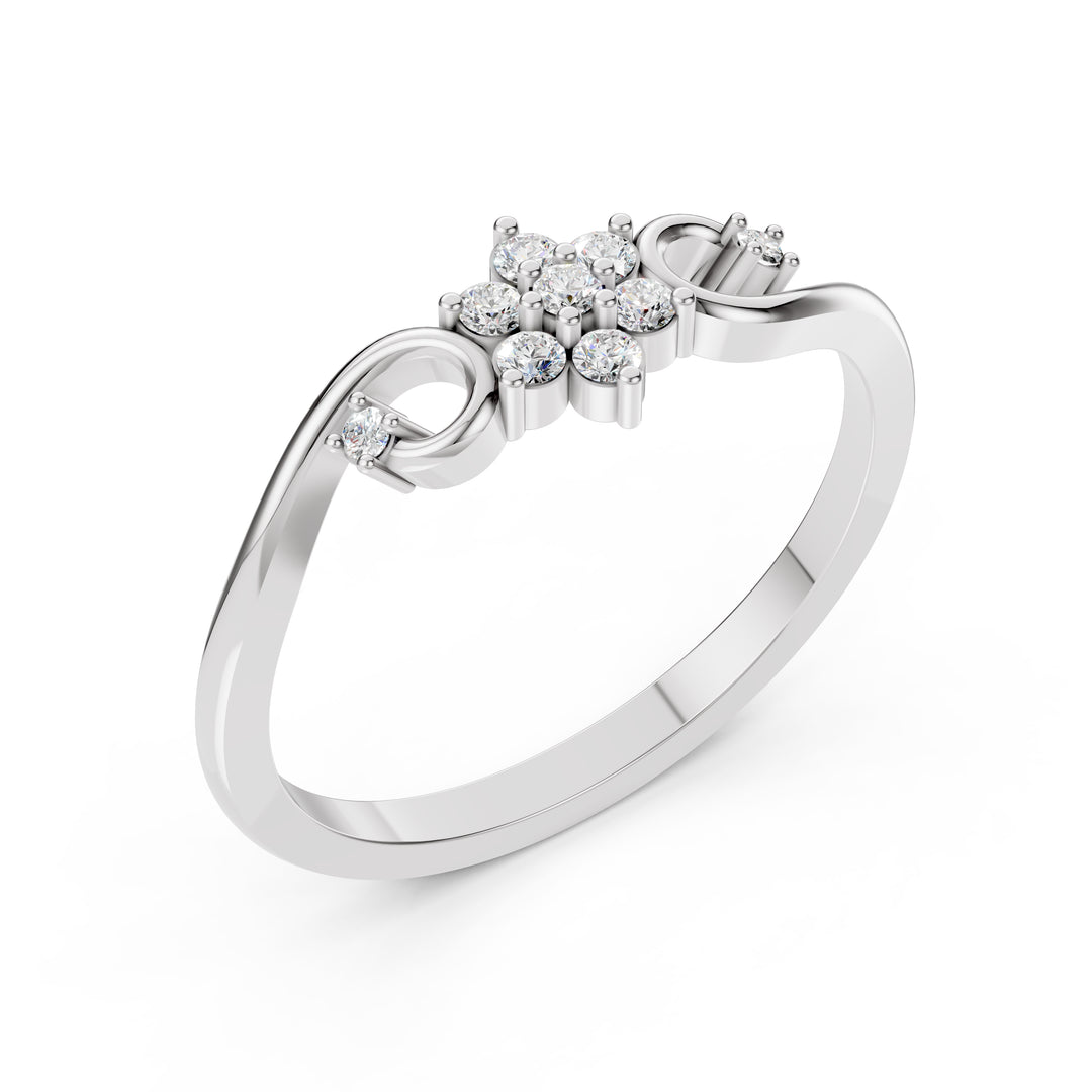 Twinkle Bloom Diamond Ring