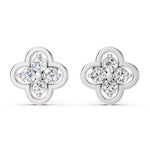 Load image into Gallery viewer, Petal Bloom Diamond Stud Earrings
