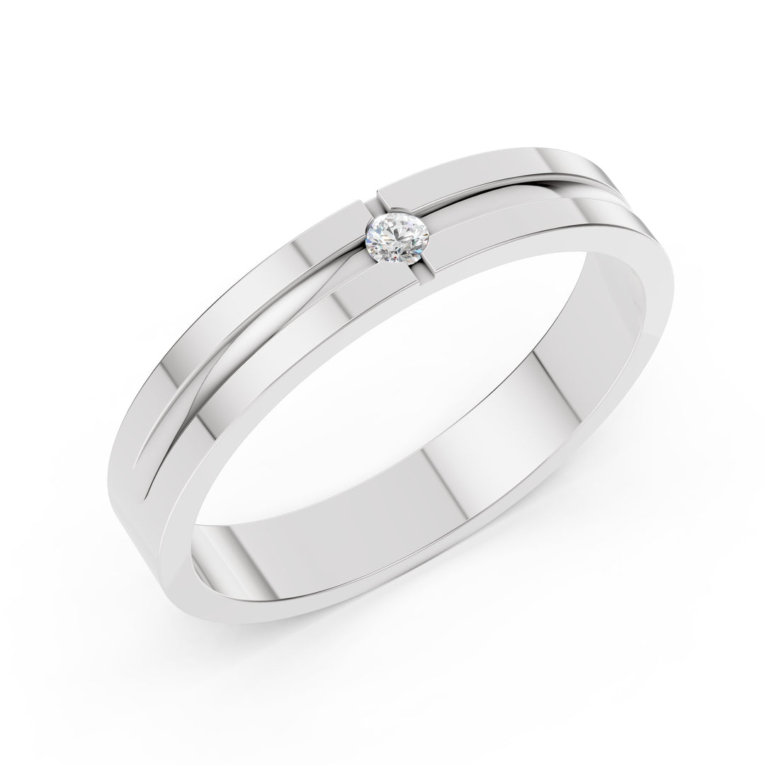 Eros Solitaire Band Ring