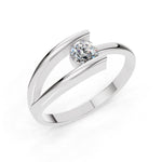 Load image into Gallery viewer, Twilight Embrace-The Embrace Solitaire Ring
