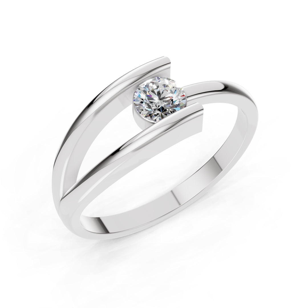 Twilight Embrace-The Embrace Solitaire Ring