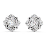 Load image into Gallery viewer, Fleur Halo Diamond Earrings

