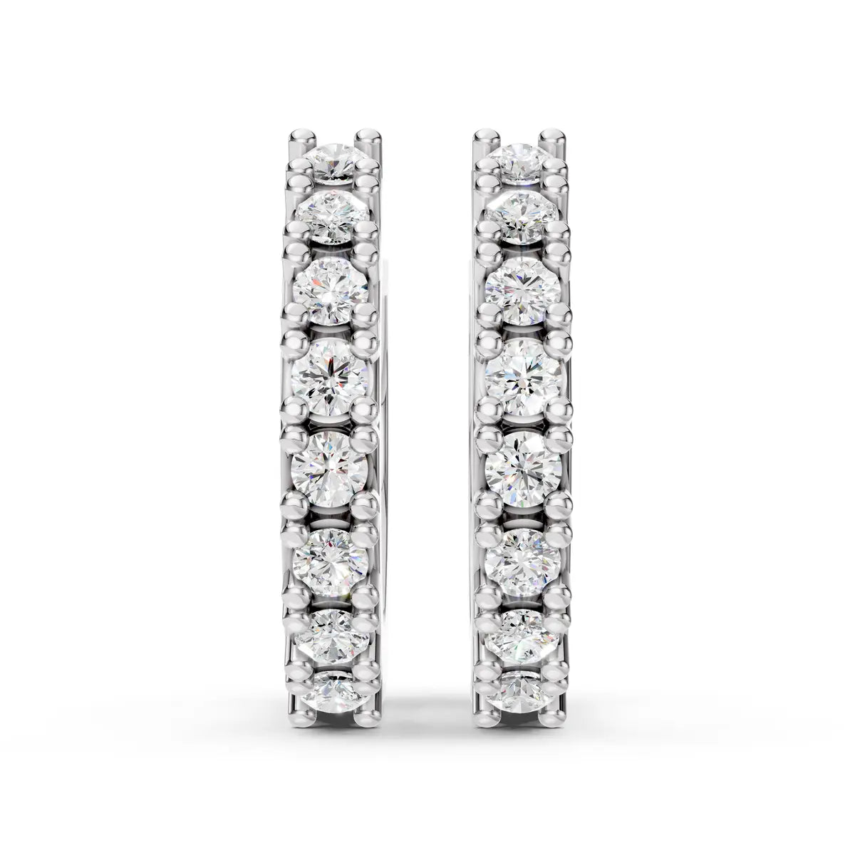 Spark Circle Diamond Earrings
