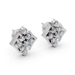 Load image into Gallery viewer, Radiant Bloom Diamond Earrings
