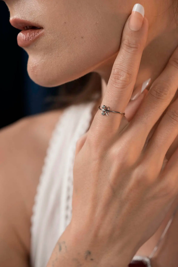 Whimsy Bow Diamond Ring