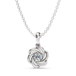 Load image into Gallery viewer, Celestia Bloom Diamond Pendant-With chain
