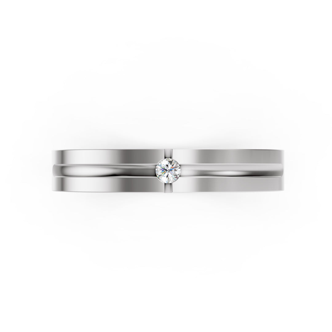 Eros Solitaire Band Ring