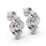 Load image into Gallery viewer, Graceful Twin Hook Diamond Earrings
