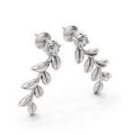 Load image into Gallery viewer, Elowen Leaf Diamond Climbers
